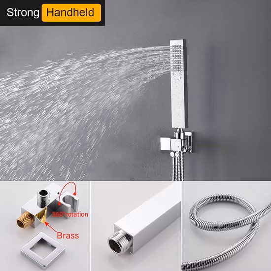 Duschsystem mit Wasserfall-Wannenauslauf