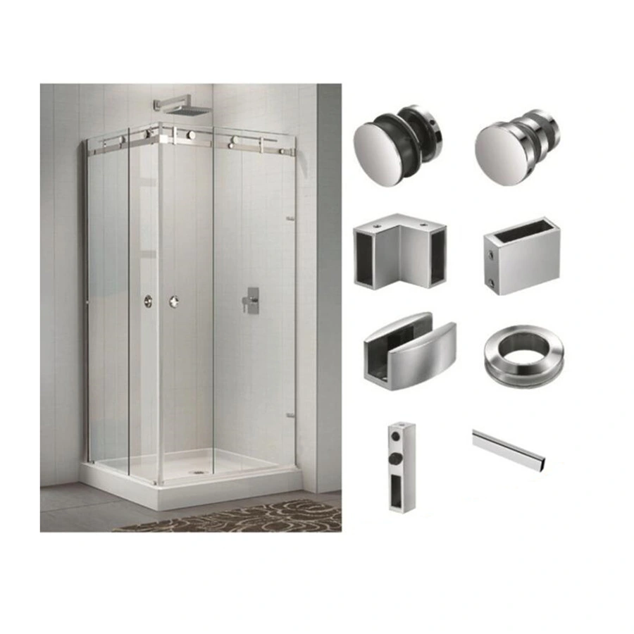 Sliding Frameless Shower Screen Roller Shower Sliding Glass Door Accessories