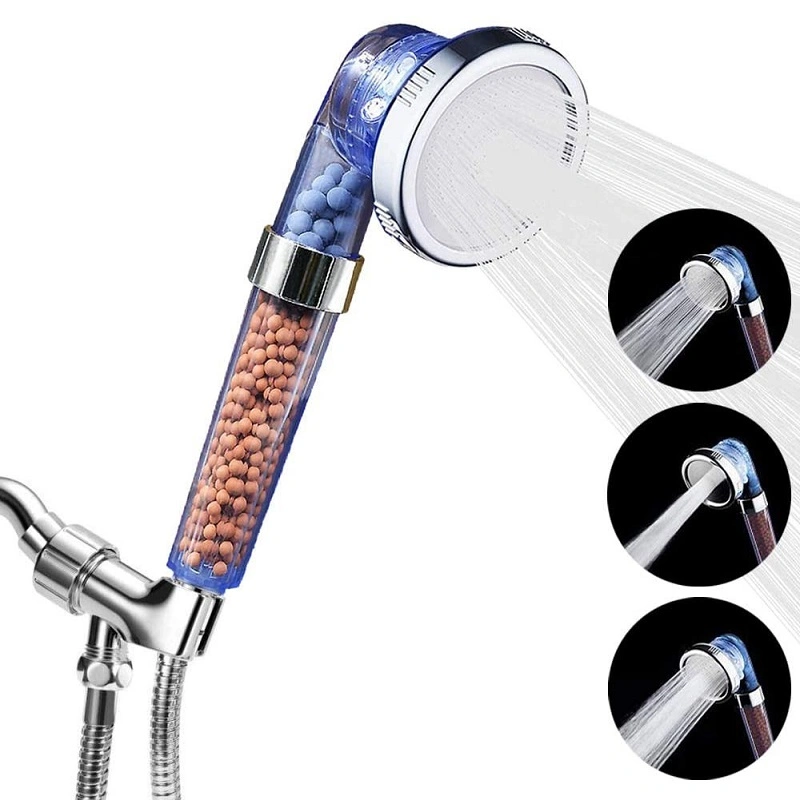 High Pressure Hand Shower Head Sanitary Ware Plastic Bathroom Faucet Mixer Bathtub Shower Mixer Filter Handheld Shower